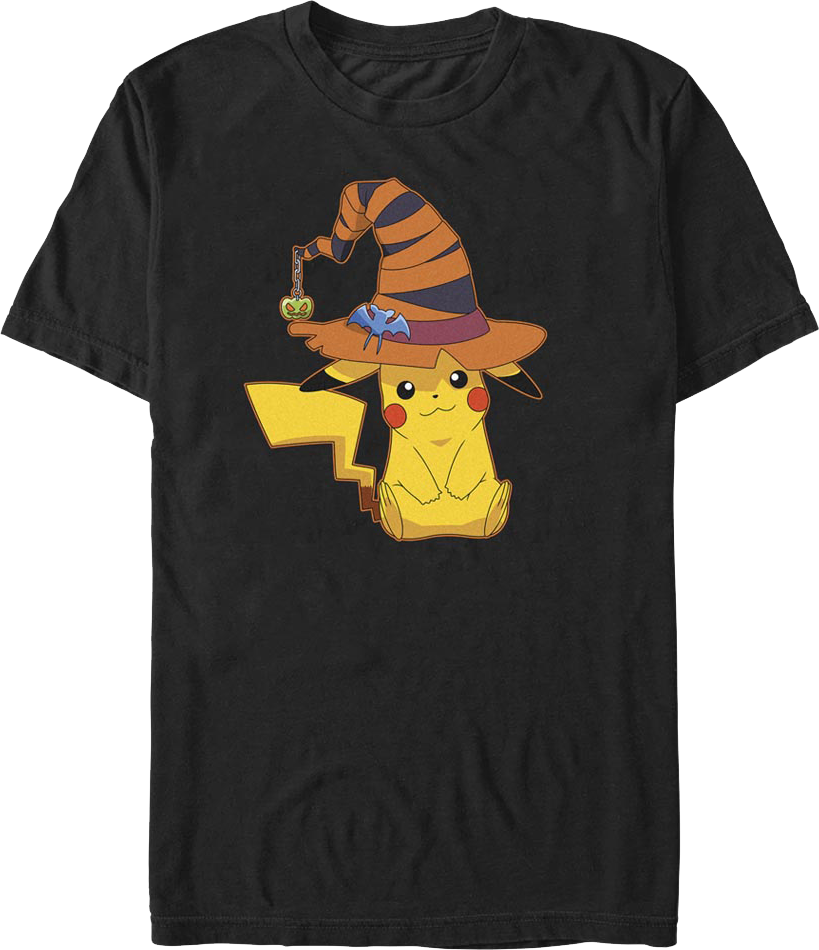 Pikachu Halloween Witch Pokemon T-Shirt product image 1