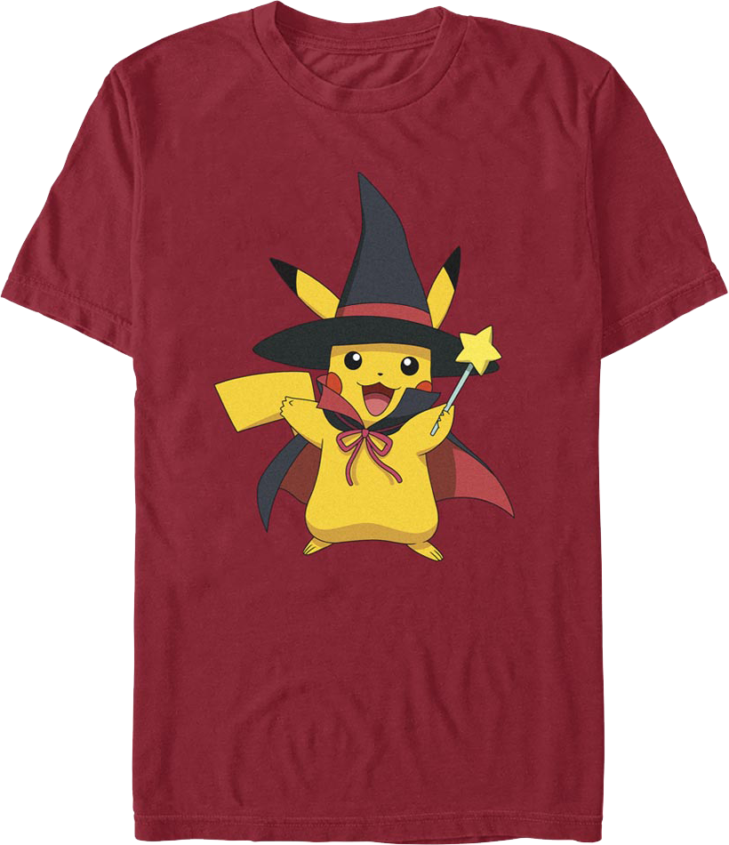 Pikachu Halloween Wizard Pokemon T-Shirt product image 1