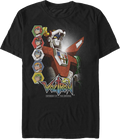 Retro Pilots And Robot Voltron T-Shirt product image 1
