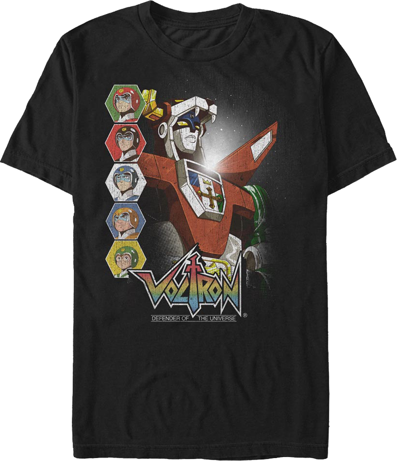 Retro Pilots And Robot Voltron T-Shirt product image 1