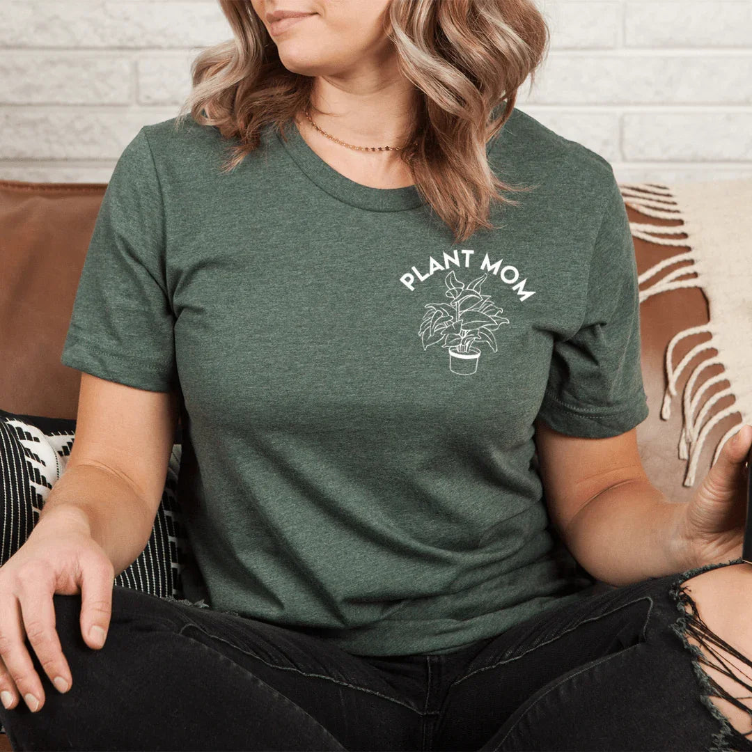 Botanical Green Thumb Graphic Top – \"Plant Mom\" product image 3
