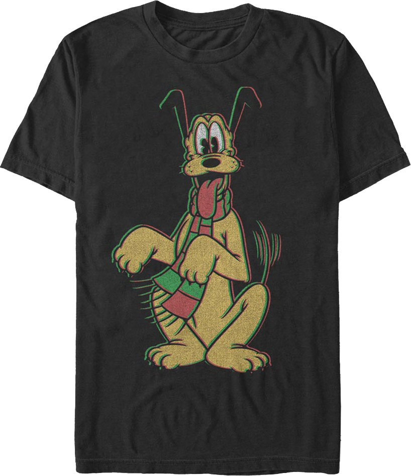 Pluto Holiday Scarf Disney T-Shirt product image 1