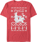 Polar Bears Faux Ugly Christmas Sweater Coca-Cola T-Shirt product image 1