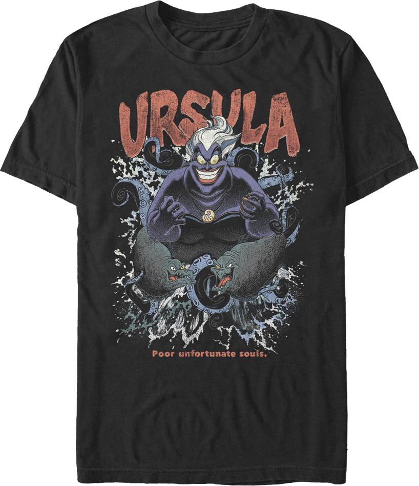 Poor Unfortunate Souls Little Mermaid T-Shirt product image 1