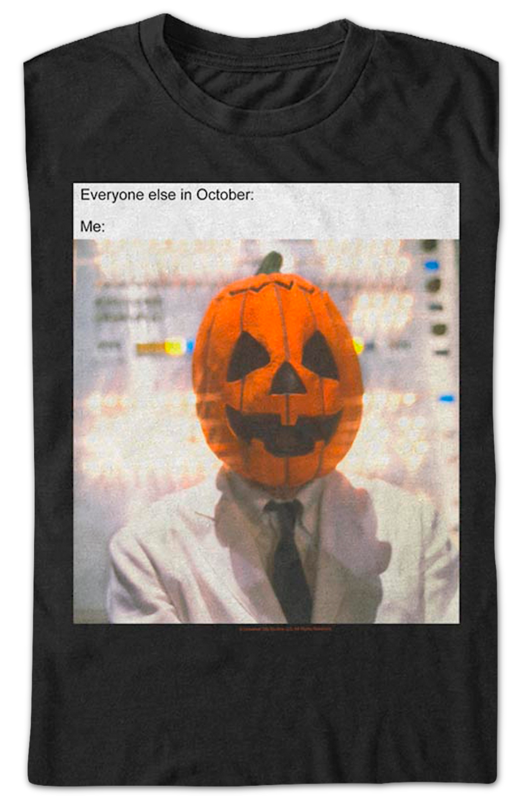 Jack-o'-Lantern Mask Meme Halloween III T-Shirt product image 2