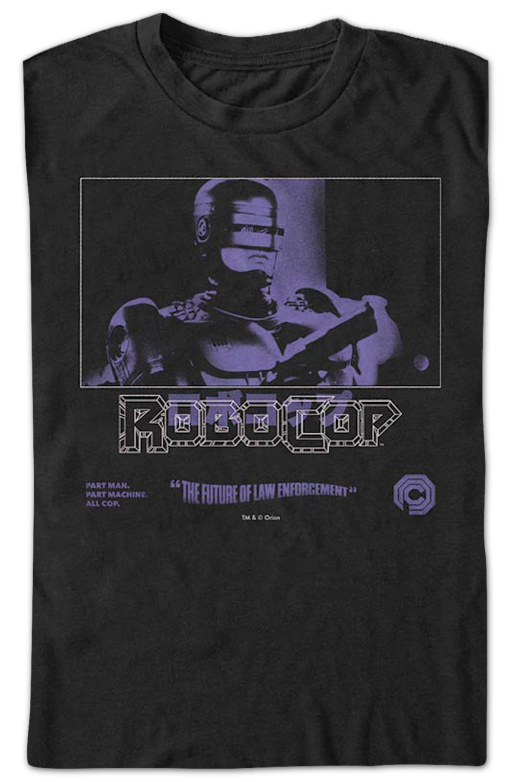 Purple Photo Robocop T-Shirt product image 2