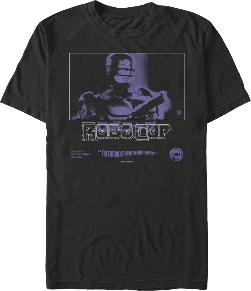 Purple Photo Robocop T-Shirt product image 1