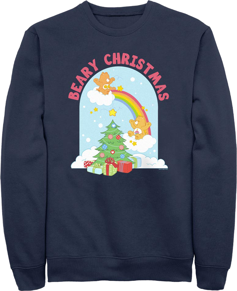 Rainbow Beary Christmas Care Bears Sweatshirt product image 1