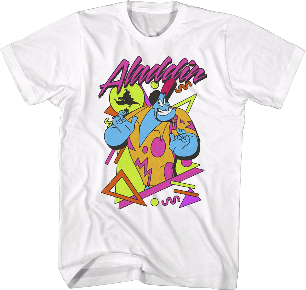 Retro Aladdin Genie Disney T-Shirt product image 1
