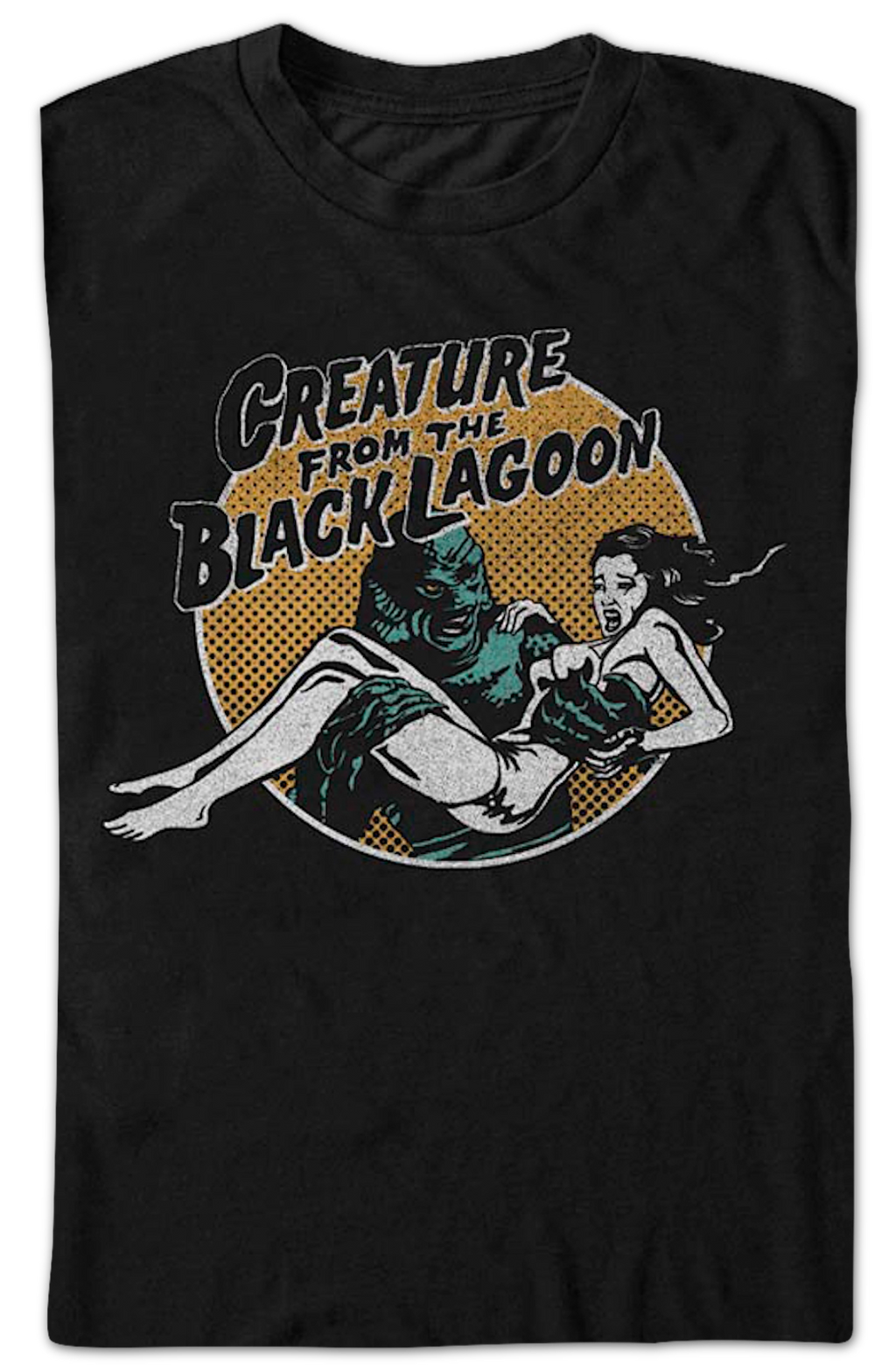 Retro Circle Creature From The Black Lagoon T-Shirt product image 2