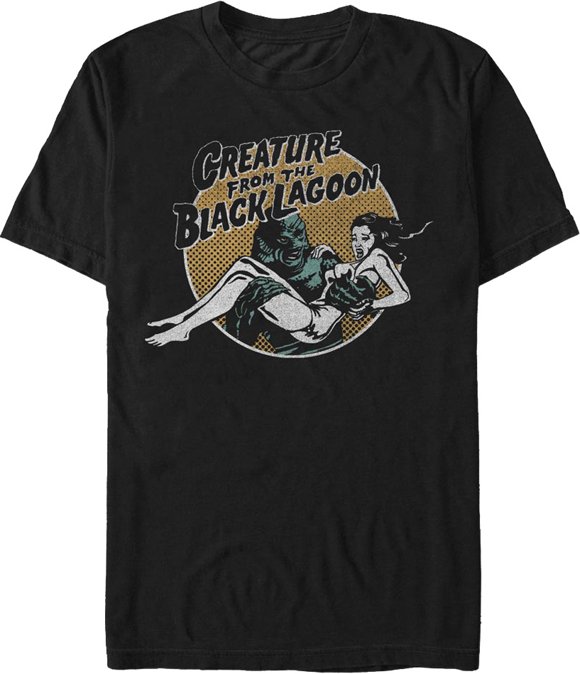 Retro Circle Creature From The Black Lagoon T-Shirt product image 1