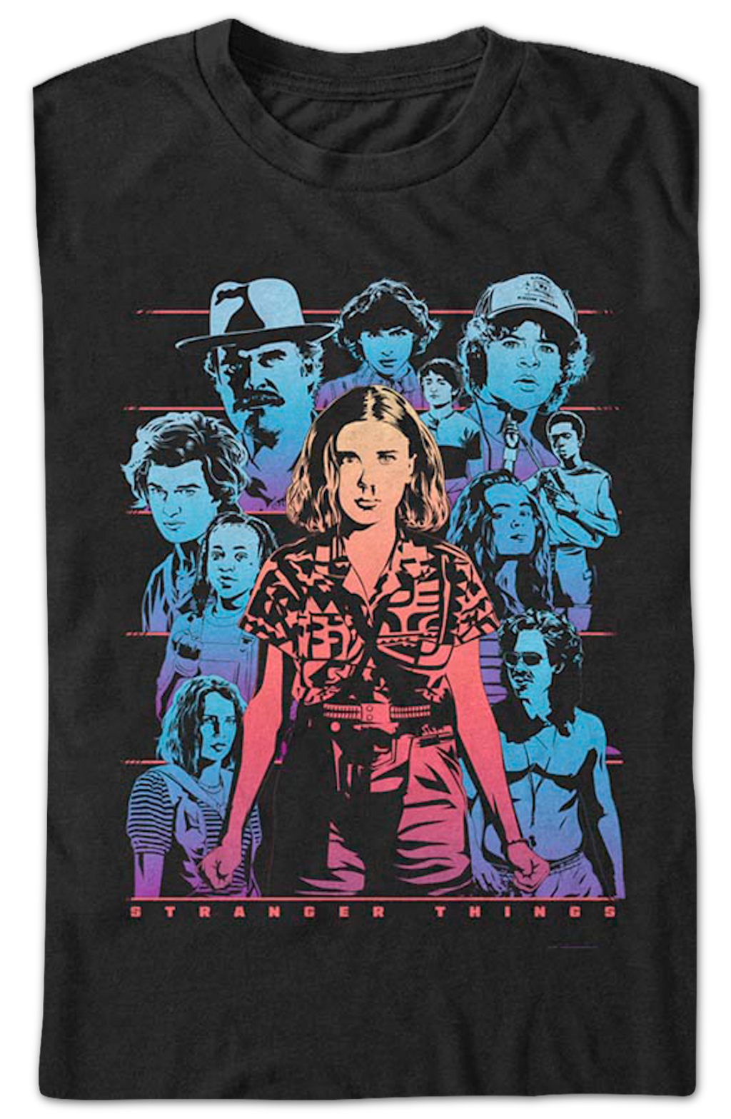 Retro Collage Stranger Things T-Shirt product image 2