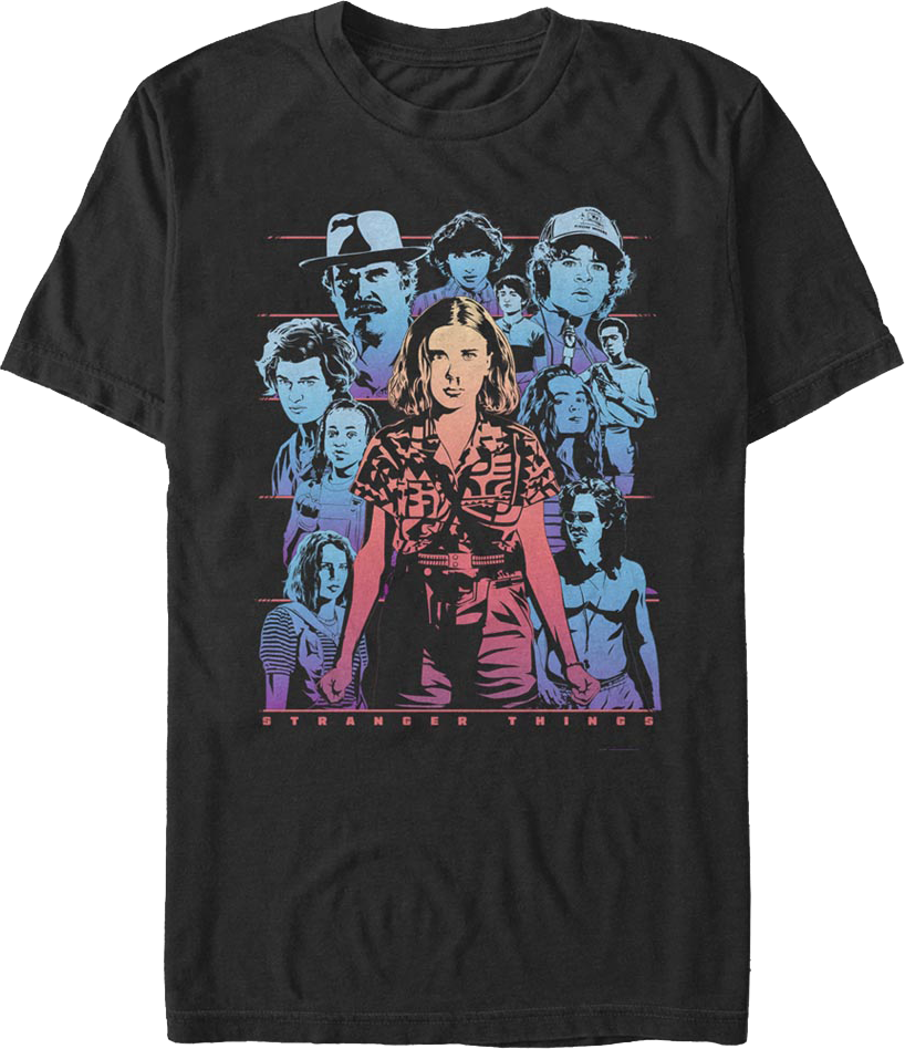 Retro Collage Stranger Things T-Shirt product image 1