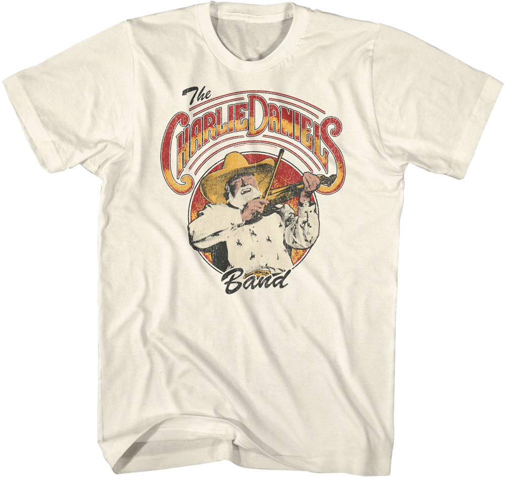 Retro Fiddle Photo Charlie Daniels Band T-Shirt product image 1