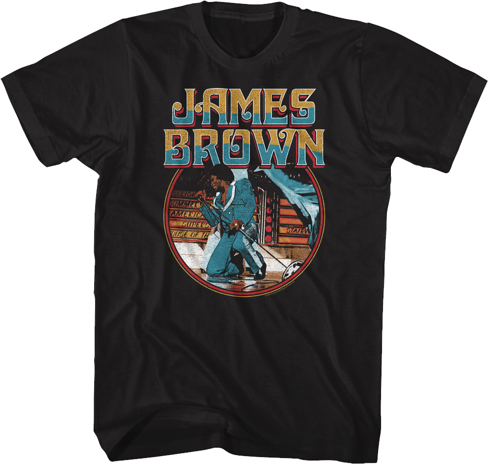 Retro Kneel James Brown T-Shirt product image 1