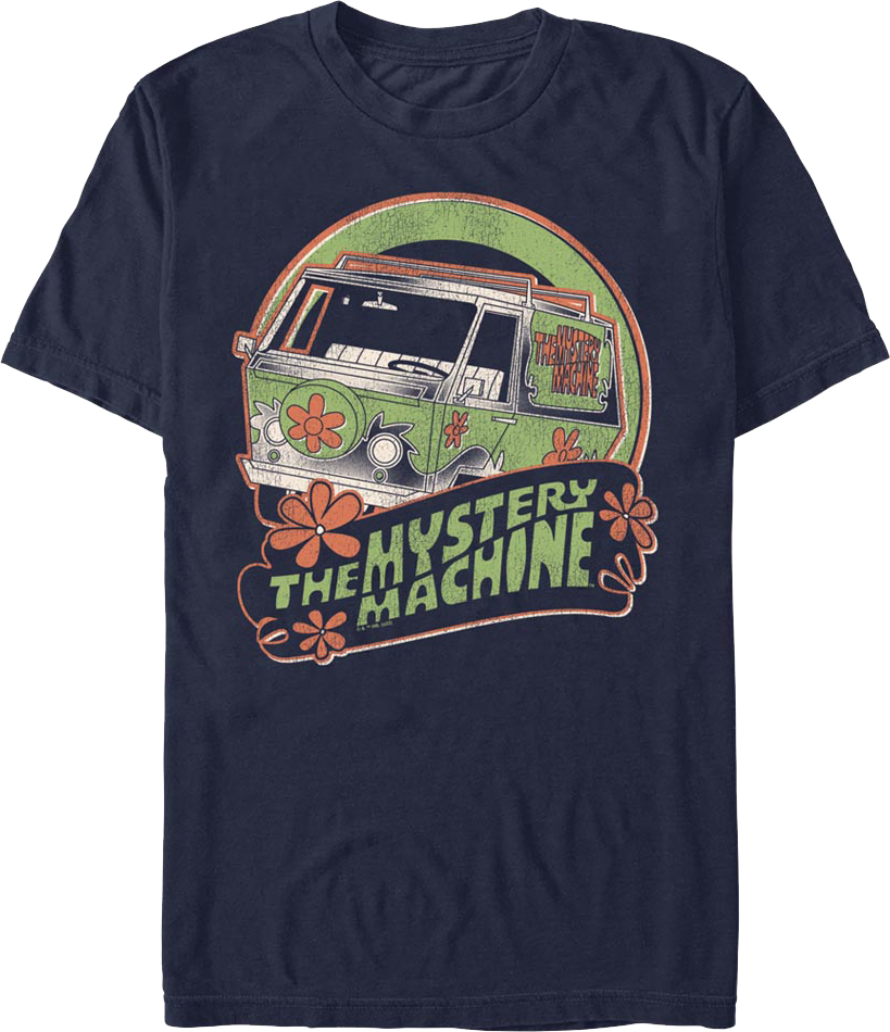 Retro Mystery Machine Logo Scooby-Doo T-Shirt product image 1