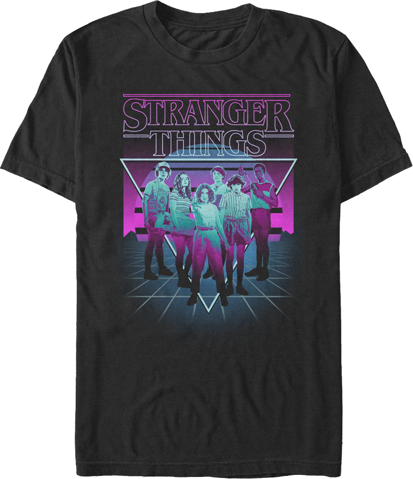 Retro Neon Stranger Things T-Shirt product image 1