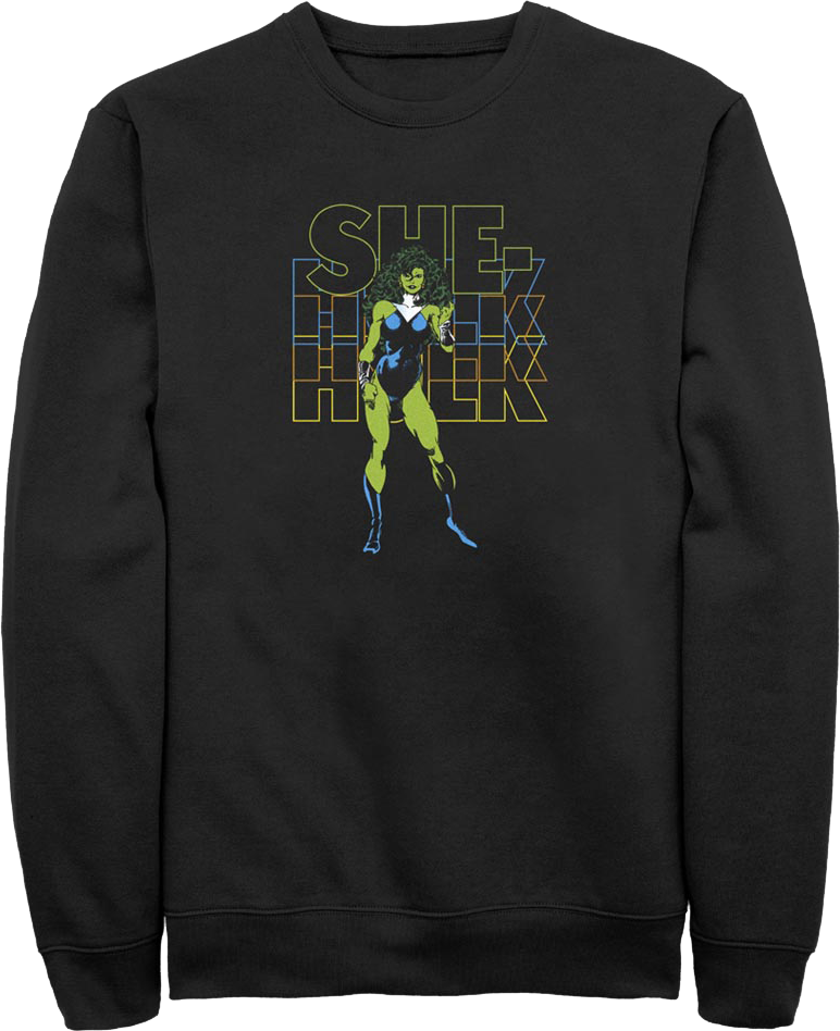 Retro She-Hulk Marvel Comics Sweatshirt product image 1