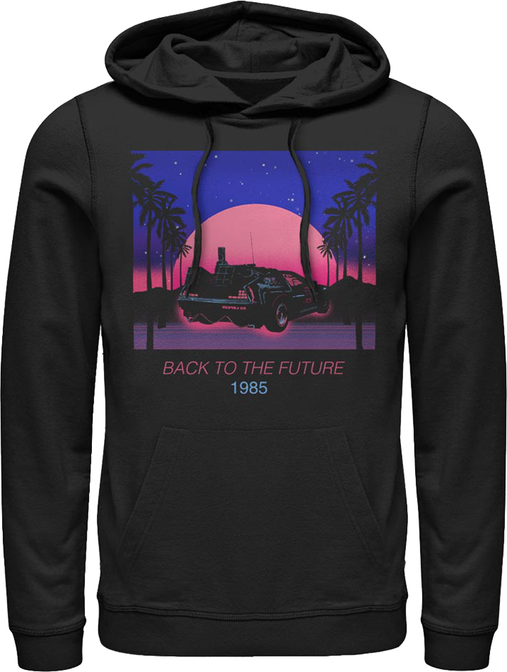 Retro Sunset Back To The Future Hoodie product image 1