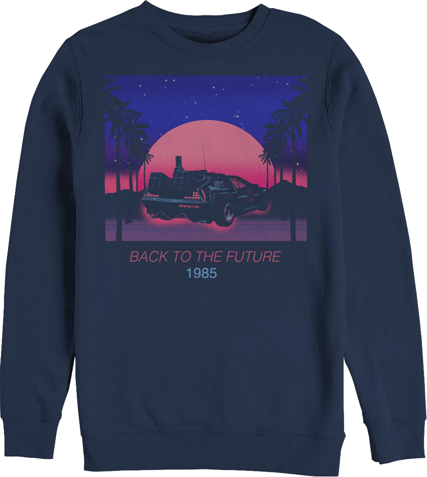 Retro Sunset Back To The Future Sweatshirt product image 1