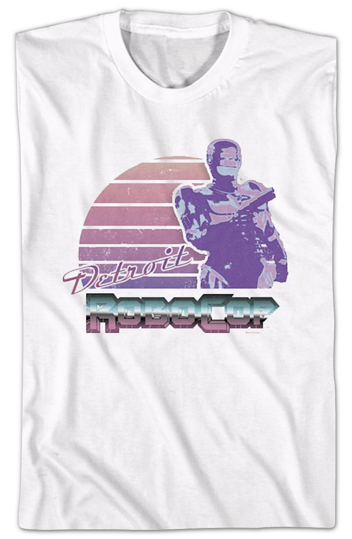 Retro Sunset Robocop T-Shirt product image 2