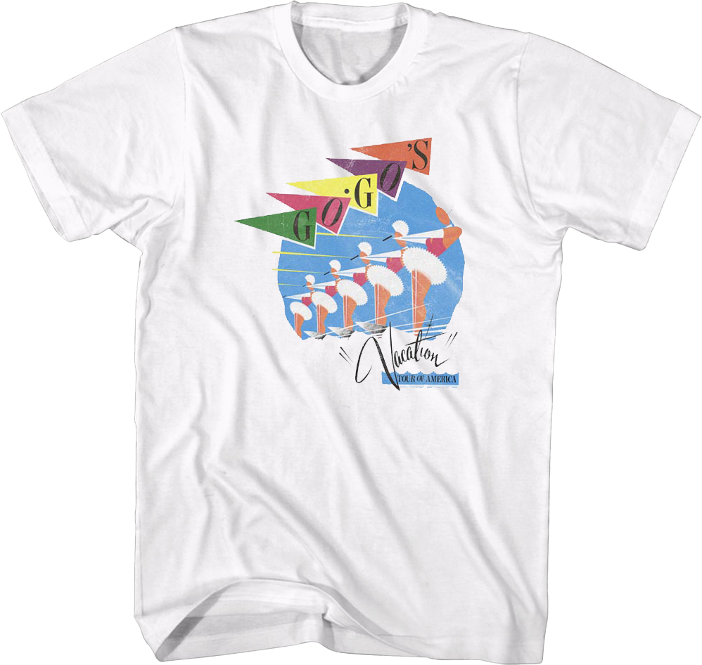 Retro Vacation Tour Of America Go-Go's T-Shirt product image 1