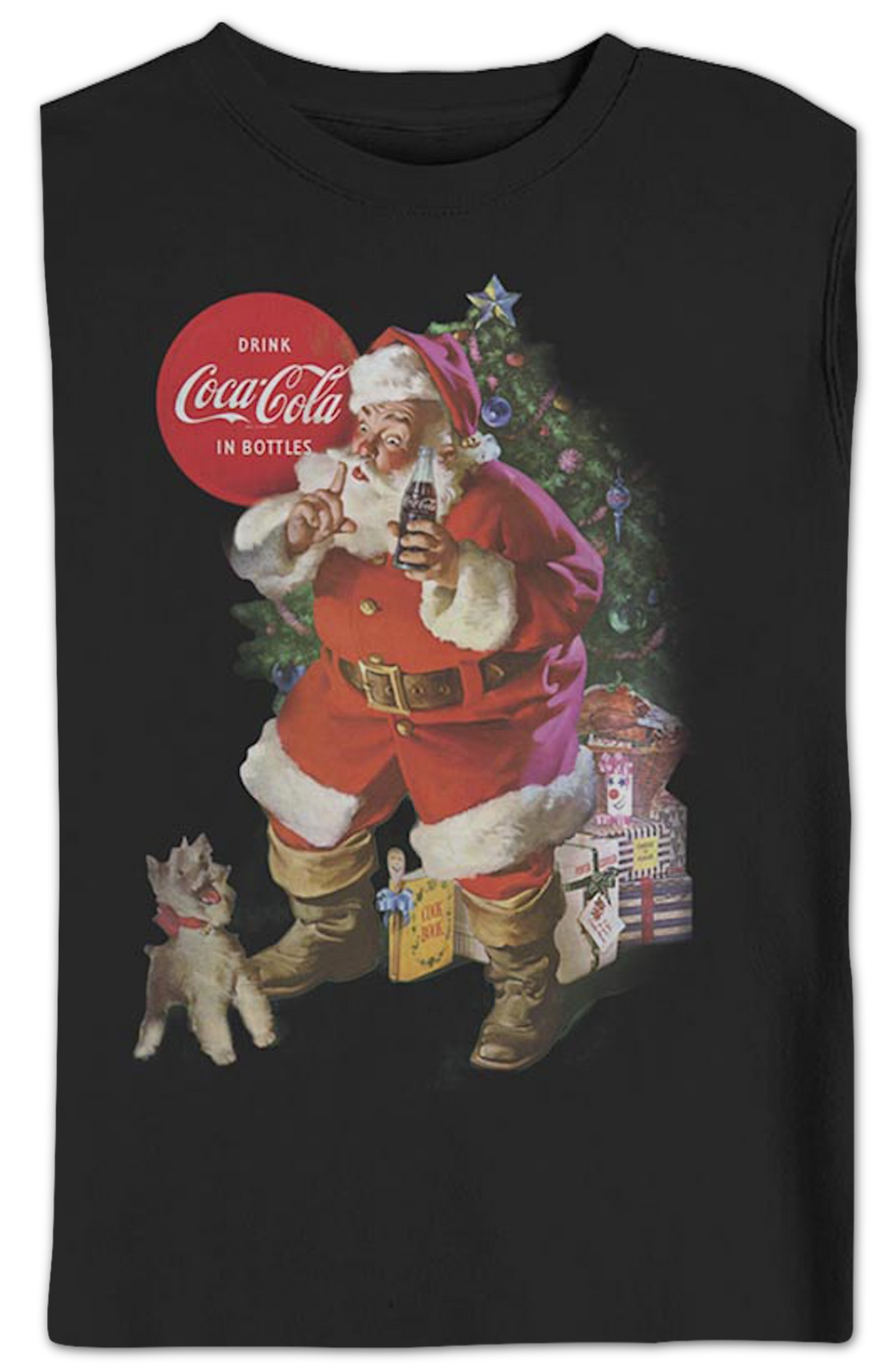 Santa Claus And Puppy Coca-Cola Sweatshirt product image 2