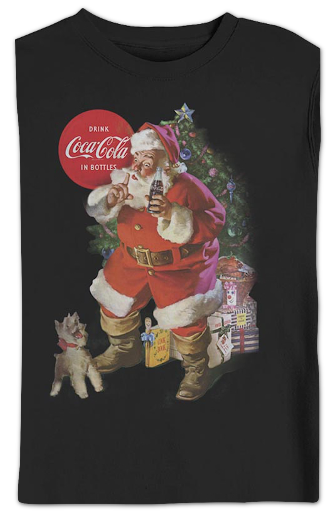 Santa Claus And Puppy Coca-Cola Sweatshirt product image 2