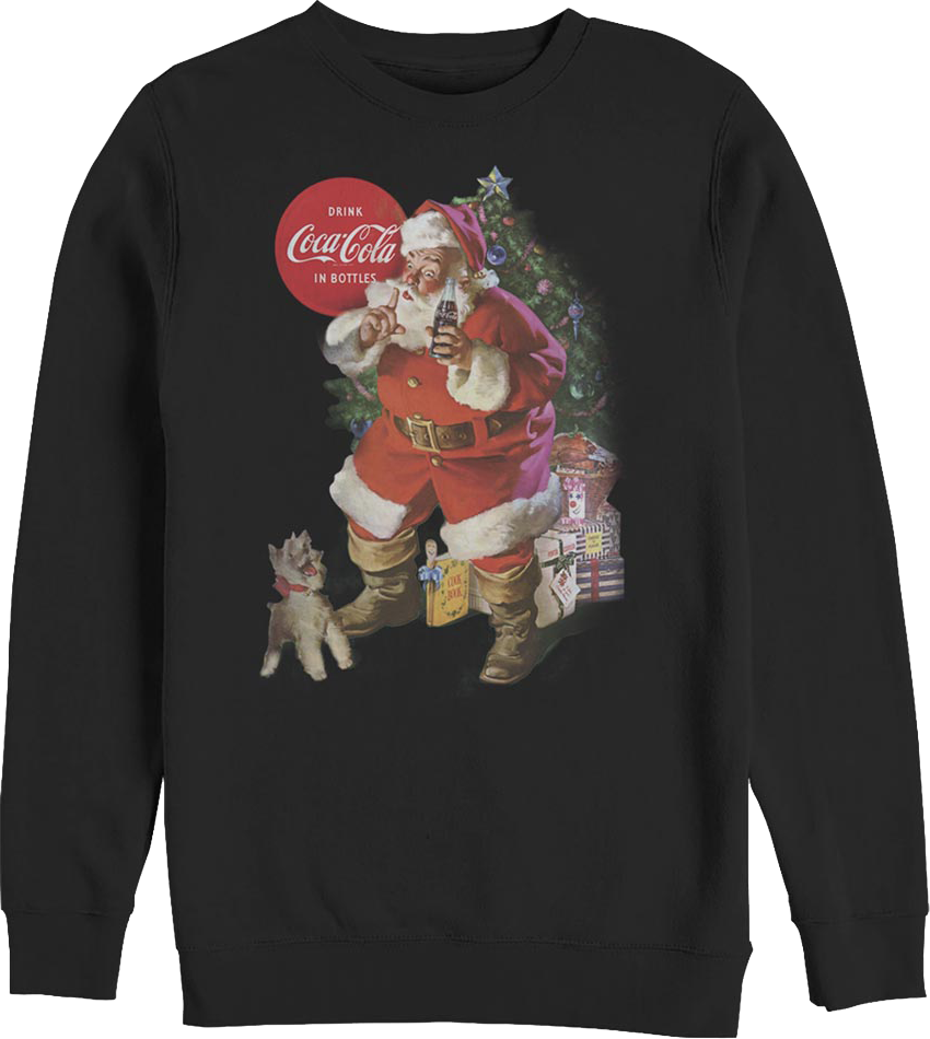 Santa Claus And Puppy Coca-Cola Sweatshirt product image 1