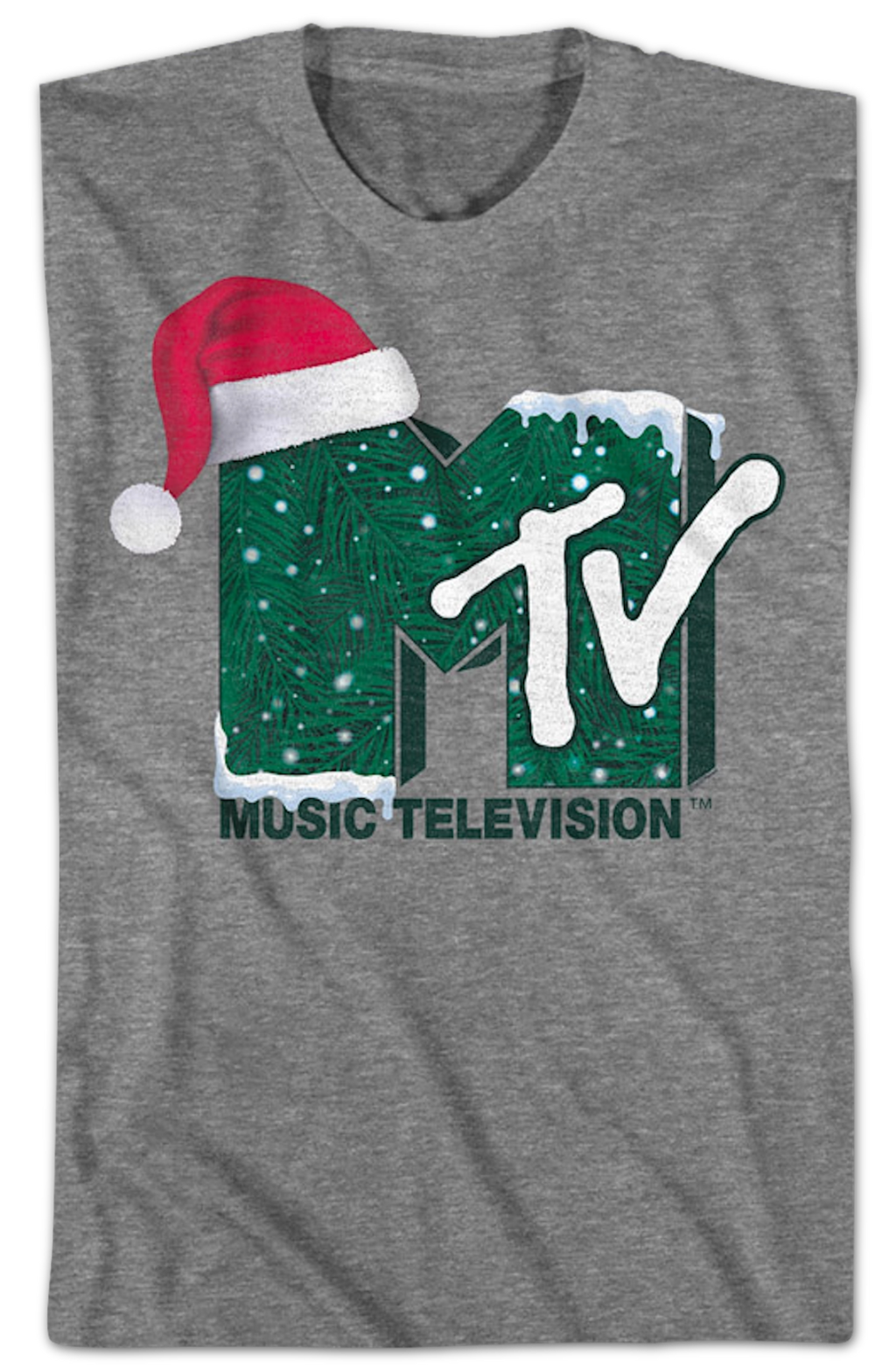 Santa Claus Hat Logo MTV Shirt