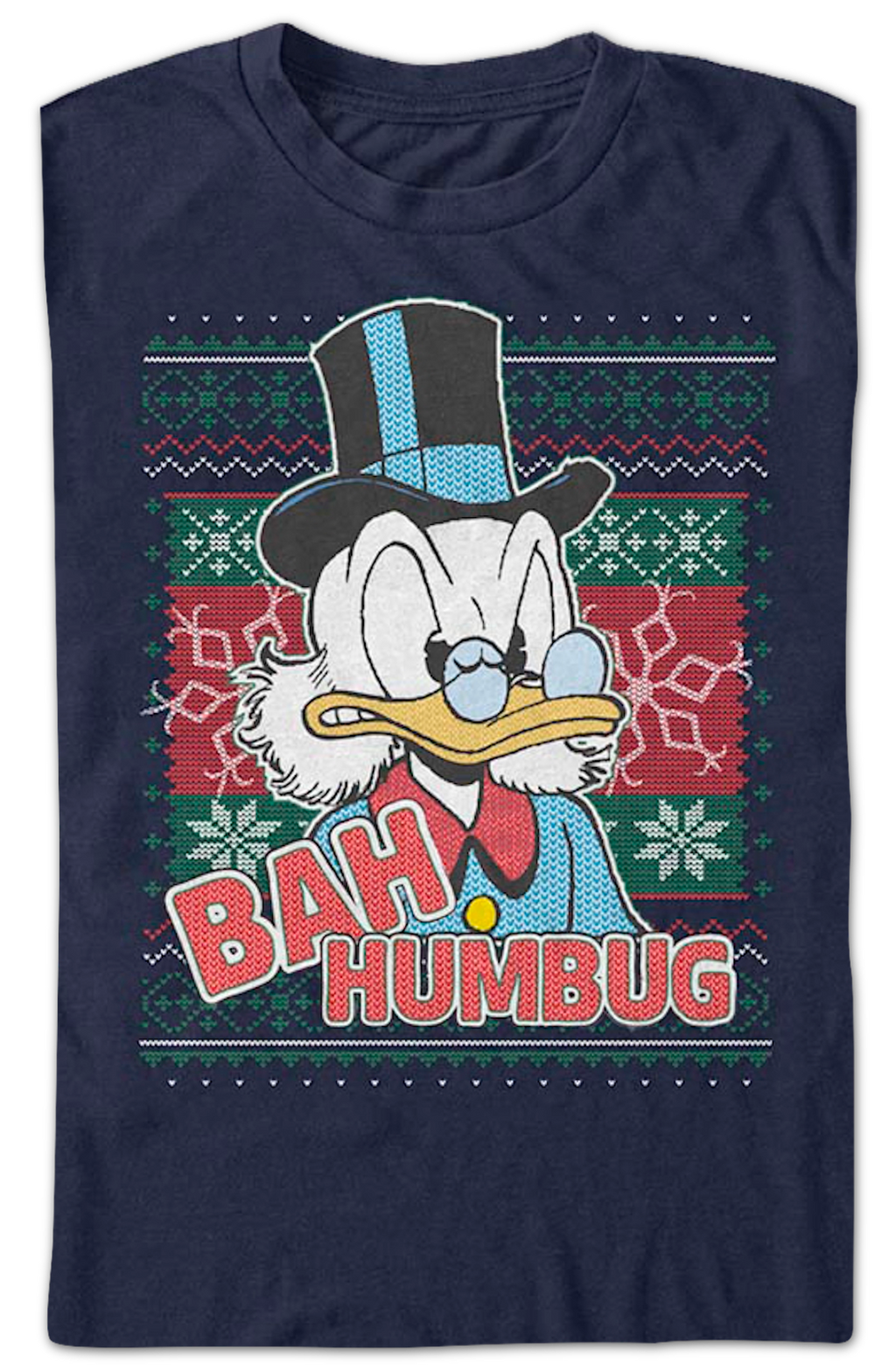 Scrooge McDuck Bah Humbug Faux Ugly Christmas Sweater product image 2