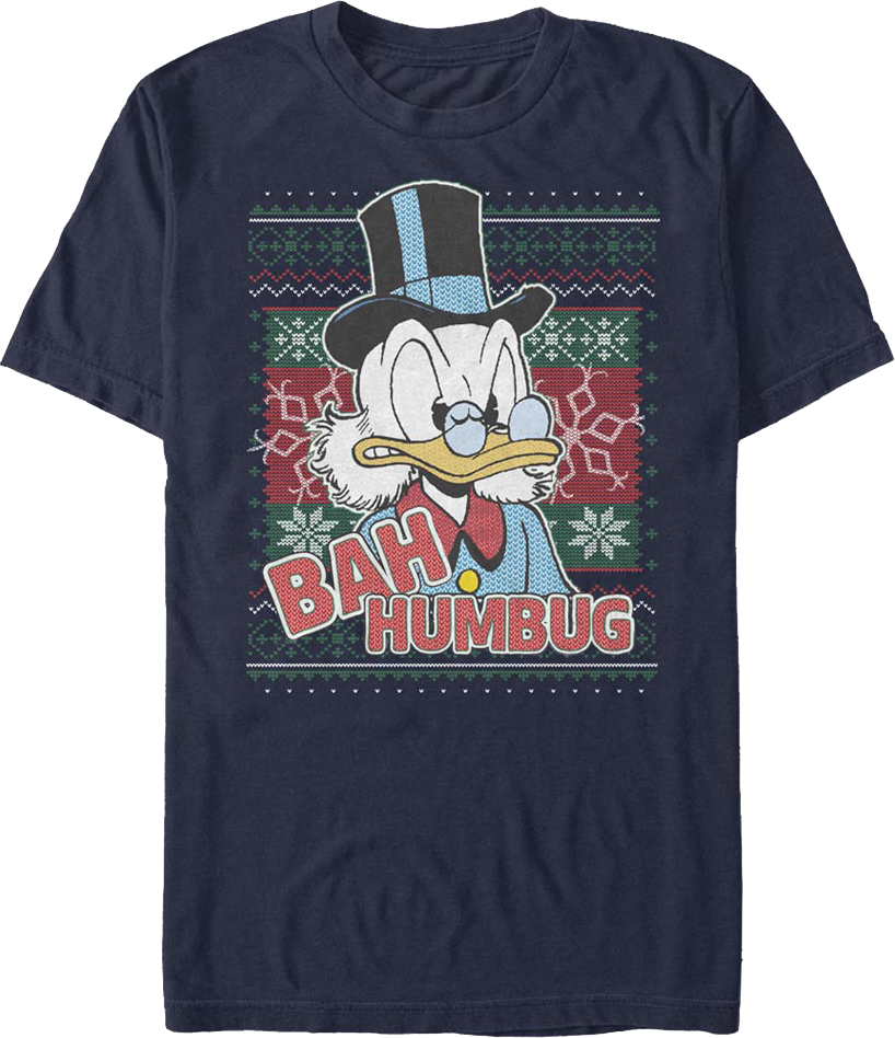 Scrooge McDuck Bah Humbug Faux Ugly Christmas Sweater product image 1