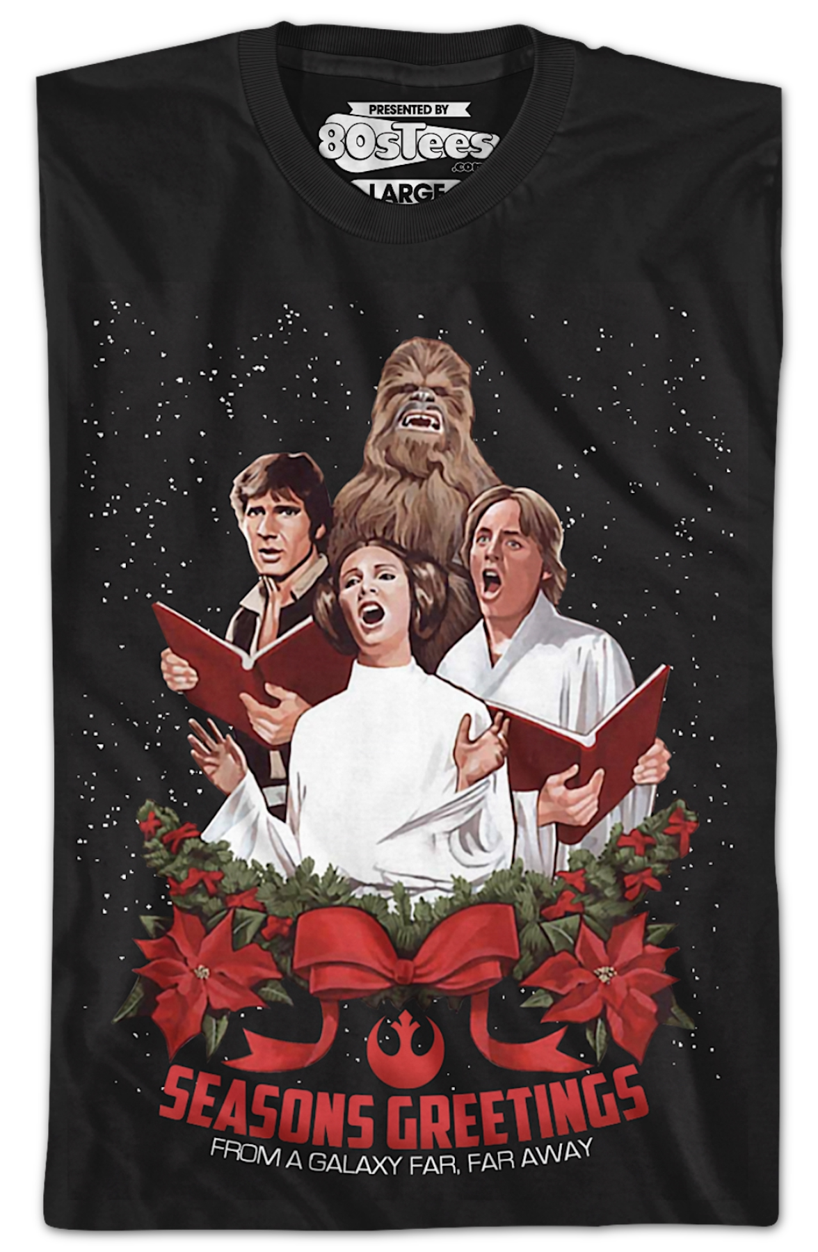 Seasons Greetings From A Galaxy Far, Away Star Wars T-Shirt product image 2