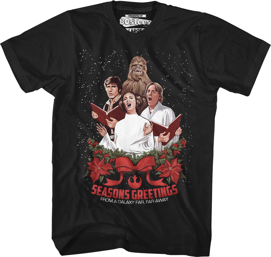 Seasons Greetings From A Galaxy Far, Away Star Wars T-Shirt product image 1