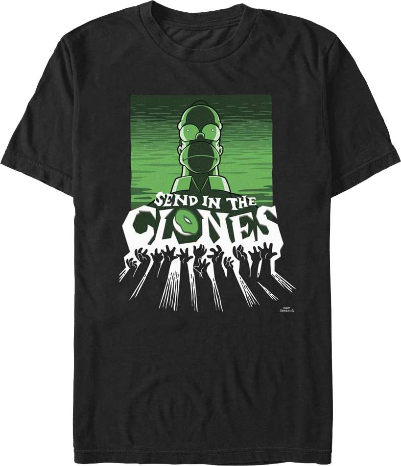 Send In The Clones Simpsons T-Shirt product image 1