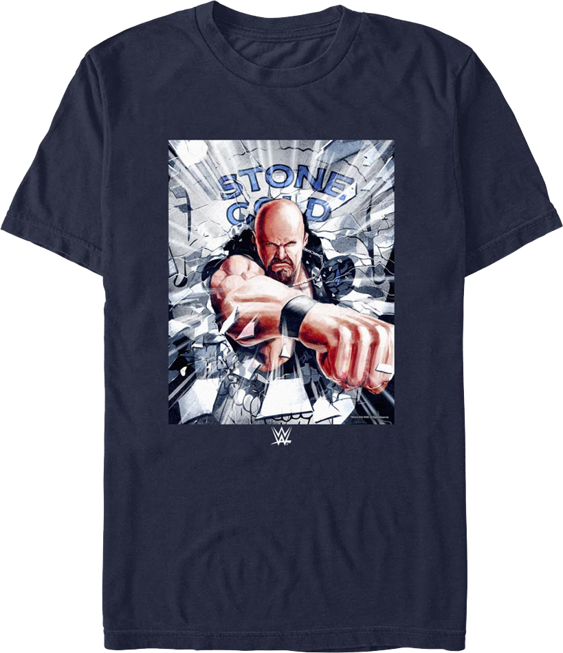 Shattered Glass Stone Cold Steve Austin T-Shirt product image 1