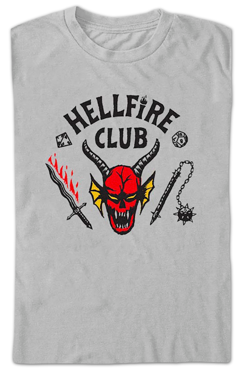 Silver Hellfire Club Stranger Things T-Shirt product image 2