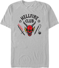 Silver Hellfire Club Stranger Things T-Shirt product image 1