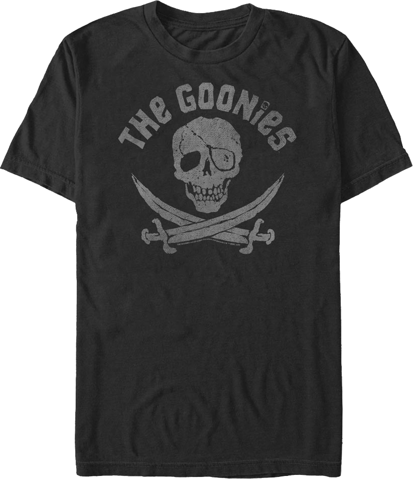 Skull And Cross Swords Logo Goonies T-Shirt product image 1