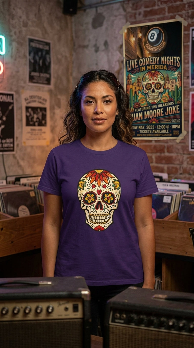 Skull Tattoo Design T-Shirt | as worn by Juan Moore Joke product image 6
