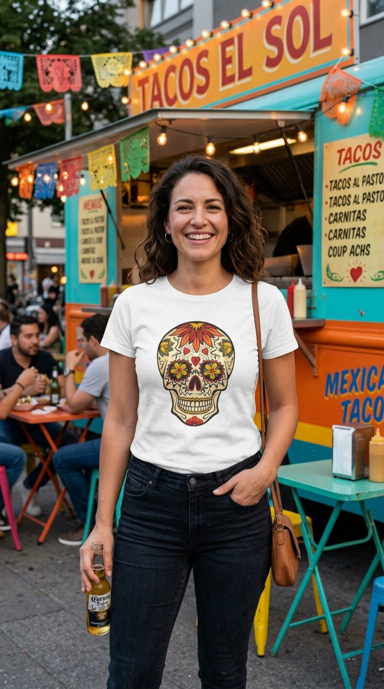 Skull Tattoo Design T-Shirt | as worn by Juan Moore Joke product image 4