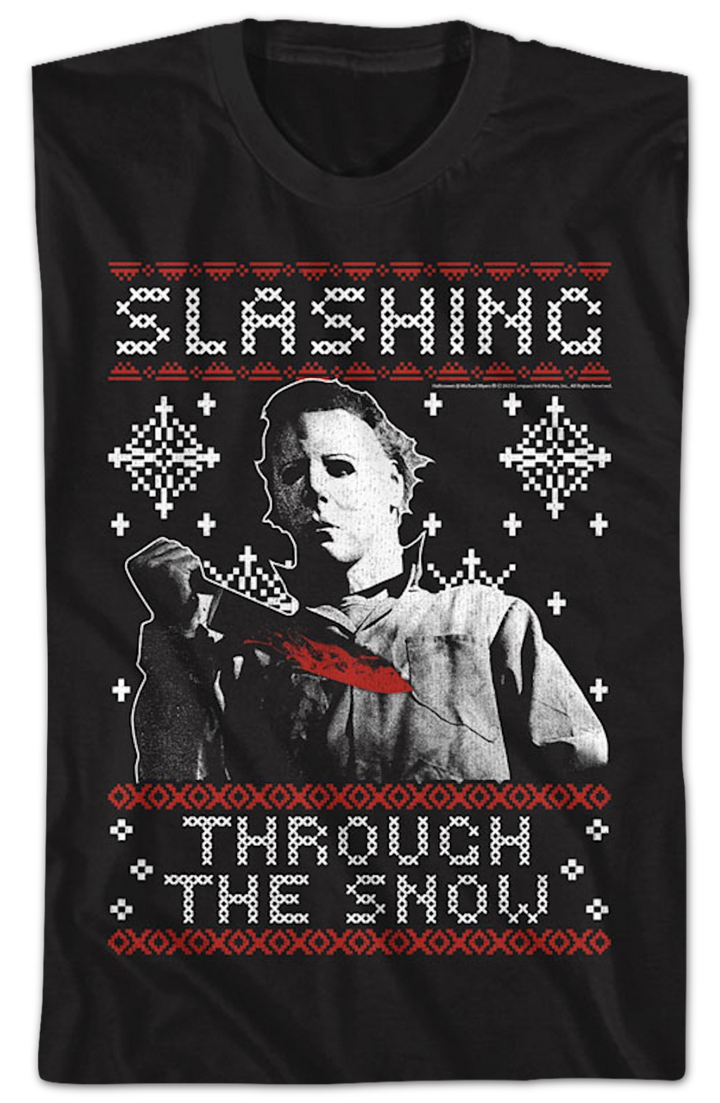 Slashing Through The Snow Halloween T-Shirt product image 2