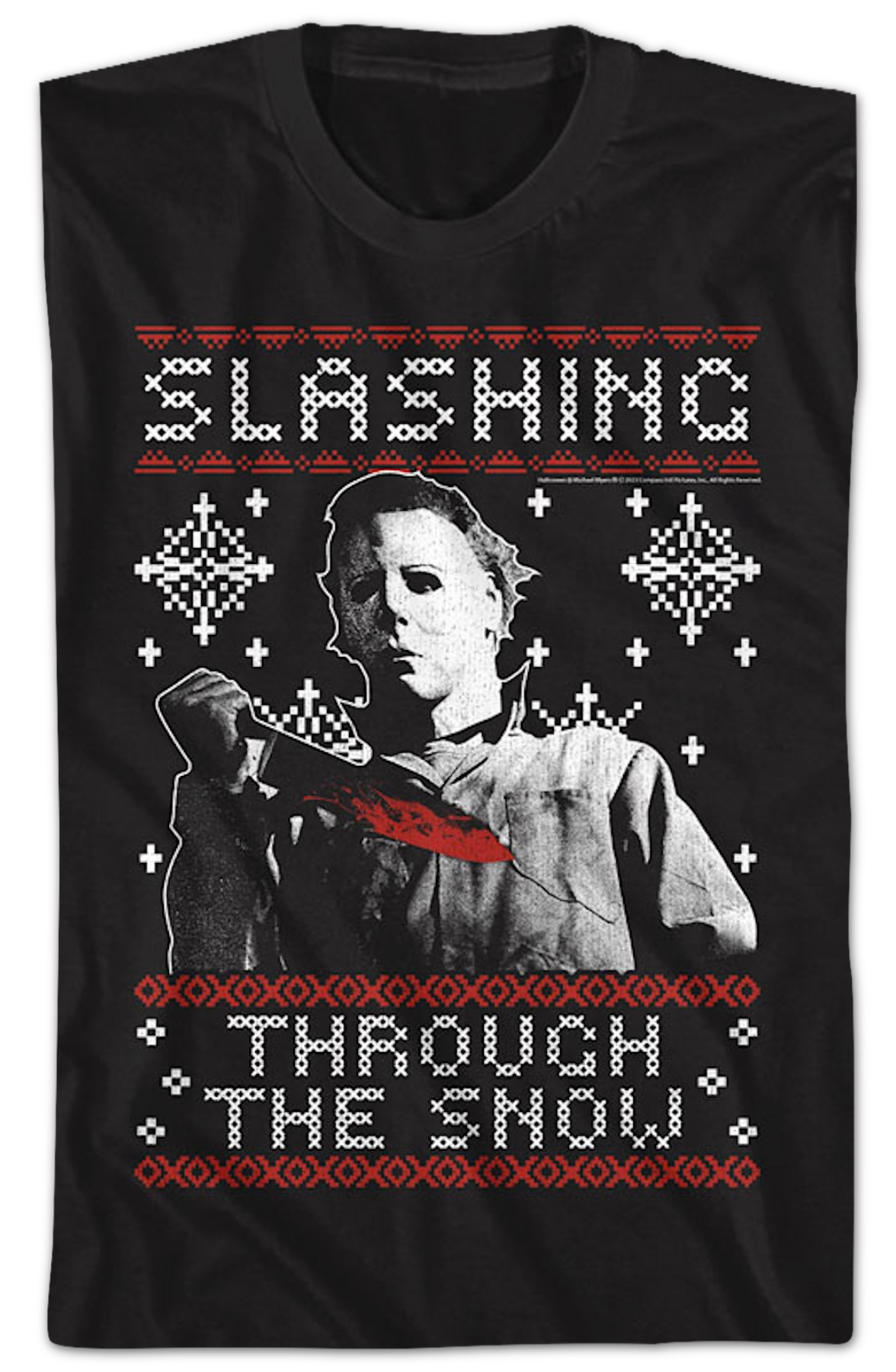 Slashing Through The Snow Halloween T-Shirt product image 2