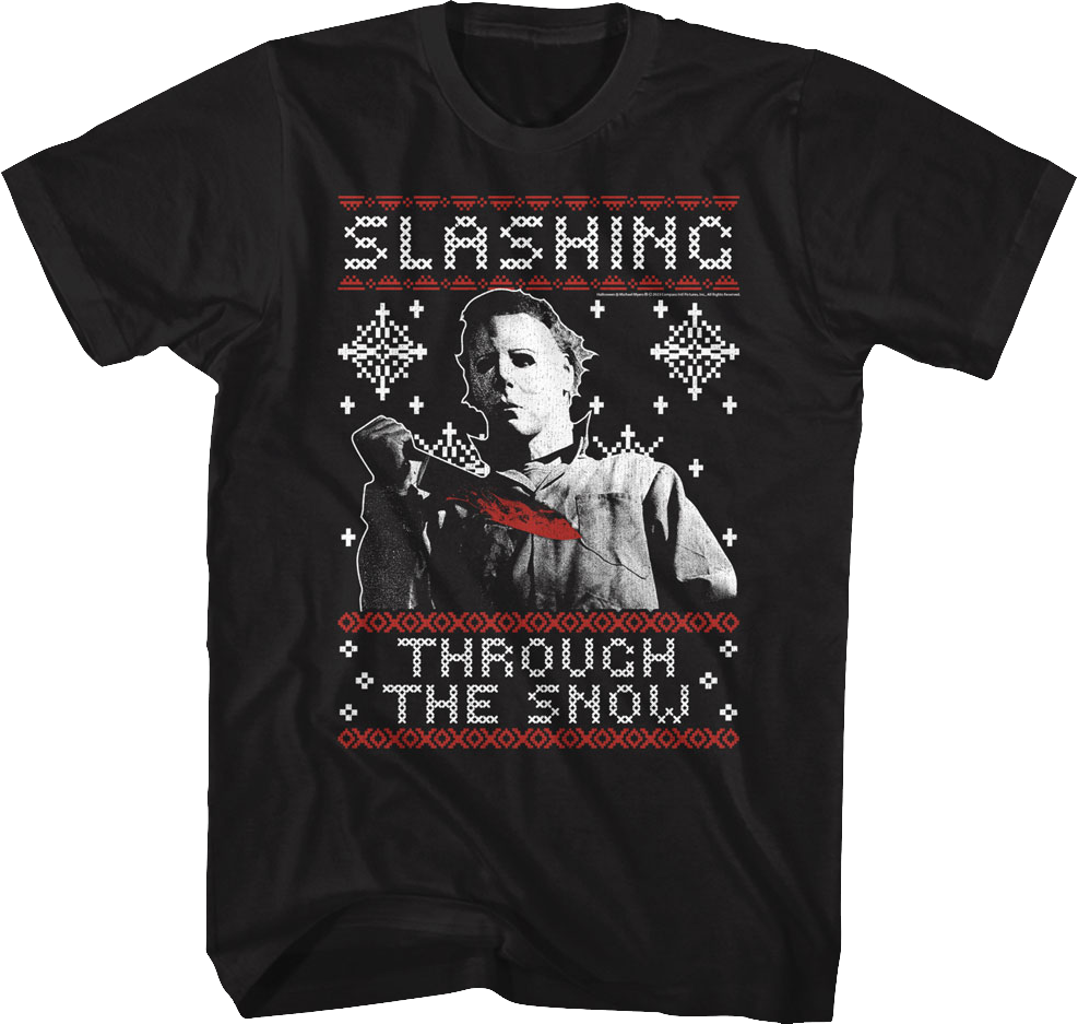 Slashing Through The Snow Halloween T-Shirt product image 1