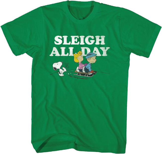 Sleigh All Day Peanuts T-Shirt product image 1