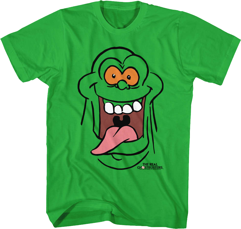 Slimer's Face Real Ghostbusters T-Shirt product image 1