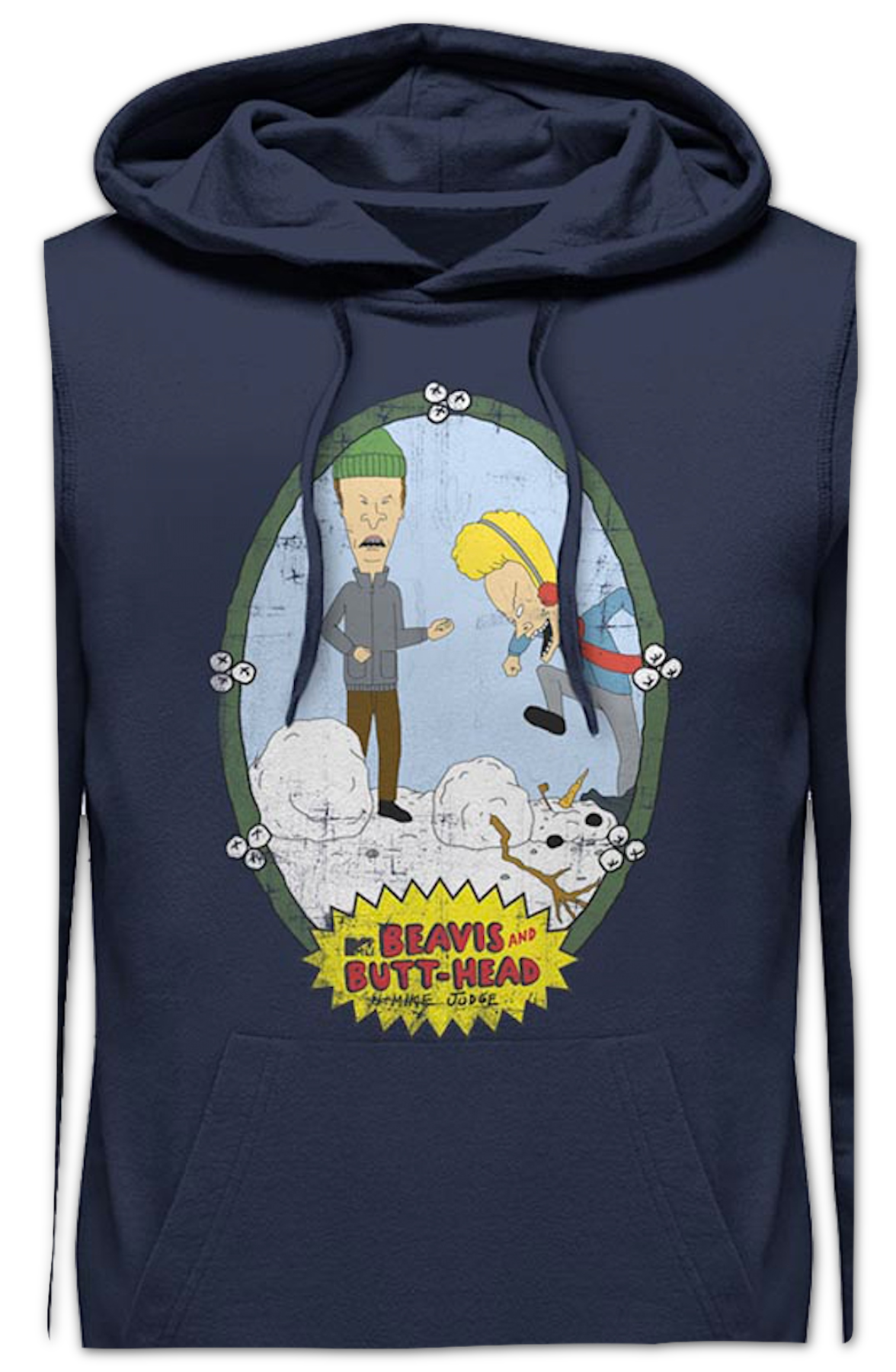 Snowman Beavis And Butt-Head Hoodie product image 2