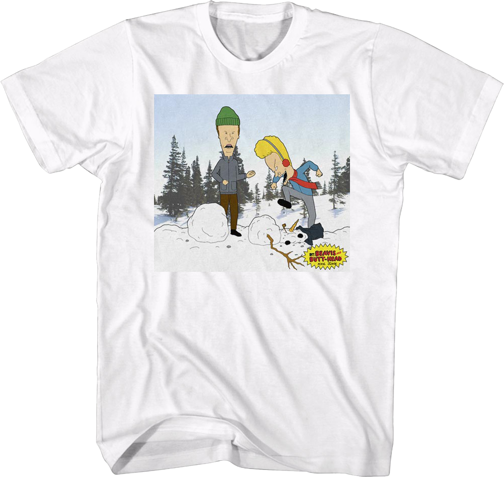 Snowman Beavis And Butt-Head T-Shirt product image 1