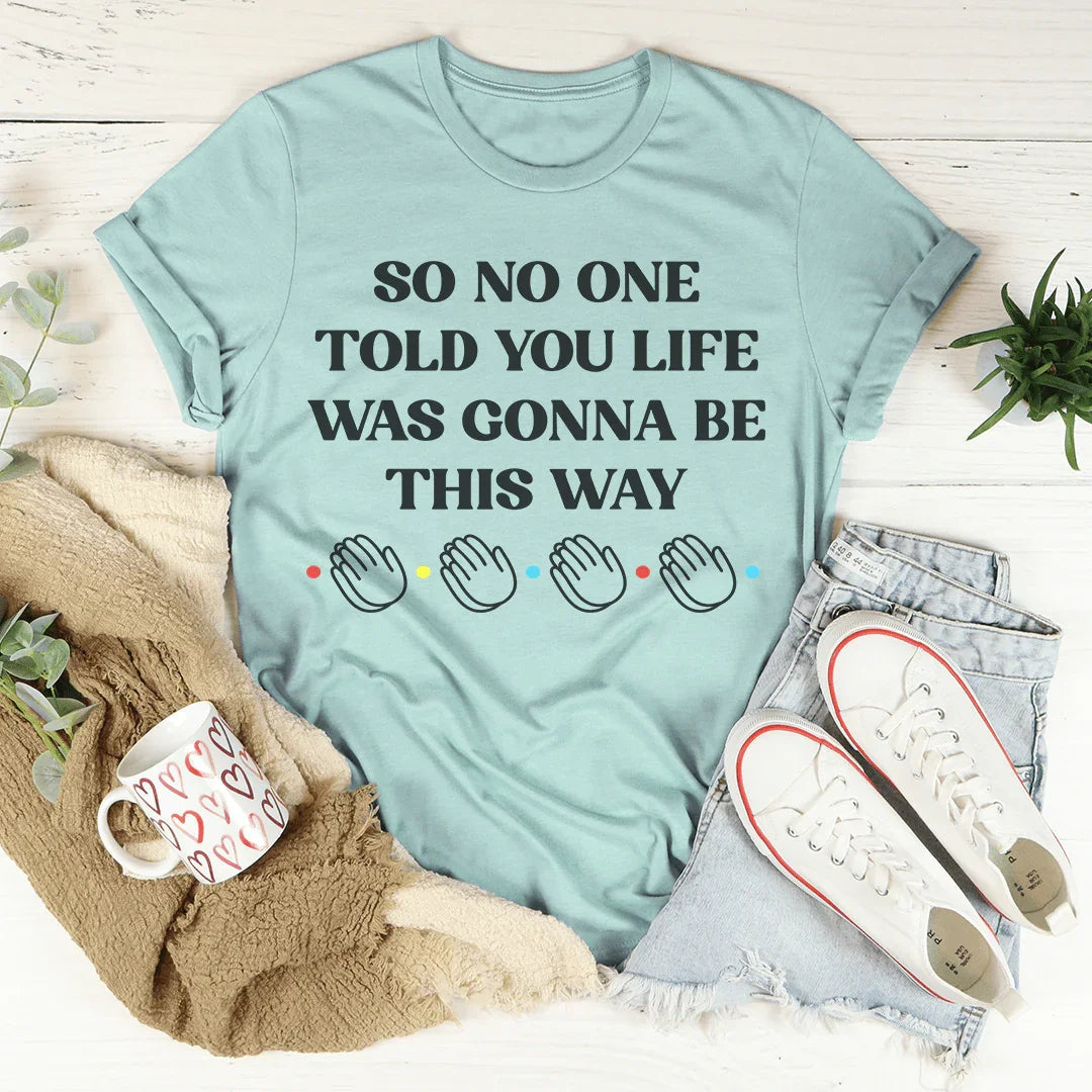 Retro Nostalgic Sitcom Quote Crewneck Tee – "So No One Told product image 4