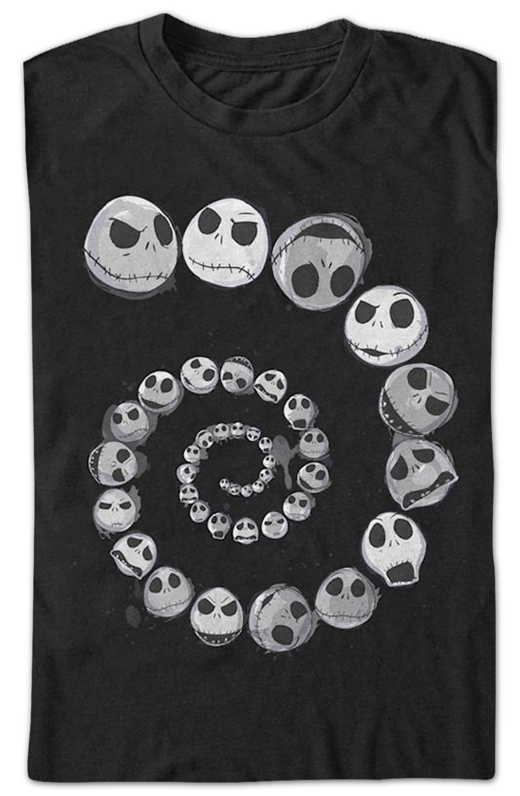 Spiraling Skellington Nightmare Before Christmas T-Shirt product image 2